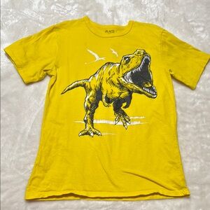 The Children's Place Yellow T-Rex Short Sleeve Tee